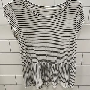 Black and white striped shirt